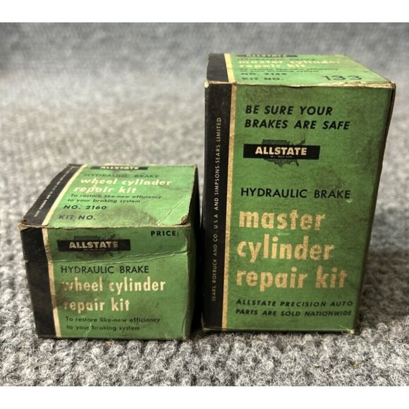 Vtg Advertising Allstate Car Parts Wheel Cylinder Repair Kit - Picture 1 of 10